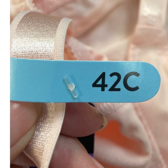 New Bali 42C Double Support Wirefree 4-Hook Style DF3036 Pink Adjustable Bra - Picture 5 of 5